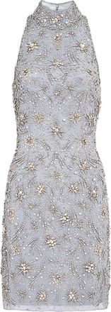 Jenny Packham Abito corto Starry Night con decorazione - Blu