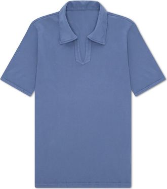Fortela Goose Short Sleeve Polo in Indigo Rinse at Nordstrom, Size X-Small Eu