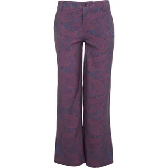 Lords of Harlech Phoebe Wide Leg Tailored Pant in Badalona Plum at Nordstrom, Size 12