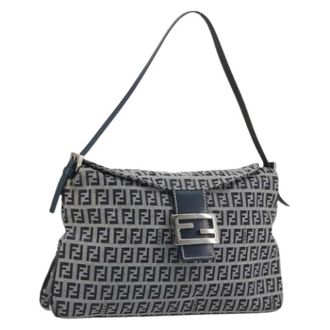 Fendi Pre-owned Shoulder Bag - Dames - Pre-owned - Blauw - Maat: ONE Size Leer