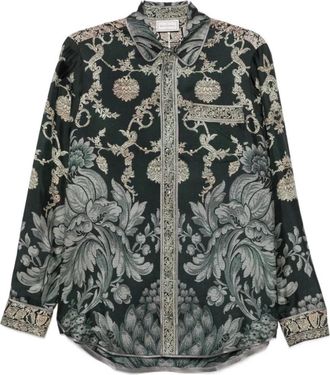 Pierre-Louis Mascia Aloe Longsleeve Shirt - Dames - Overhemden - Veelkleurig - S - Overhemden