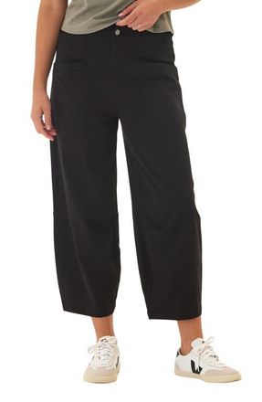 Threads 4 Thought Lauren Crop Barrel Stretch Twill Pants in Black at Nordstrom, Size X-Small
