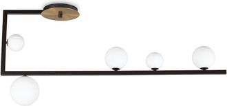 Ideal Lux Ideal Lux - Birds Plaf&oacute;n Globe Semi Empotrado Negro