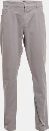 HUGO BOSS Boss By Hugo Boss Grey Cotton Stretch Fit Trouser