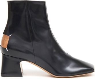 Maison Margiela D&eacute;cortiqu&eacute; 60mm four-stitch boots - women - Calf Leather/Calf Leather/Lambskin - 36.5 - Black