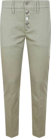Dondup button-embellished trousers - Green