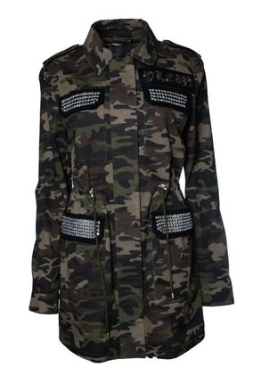 Philipp Plein Philipp Plein, camo printed parka with crystals