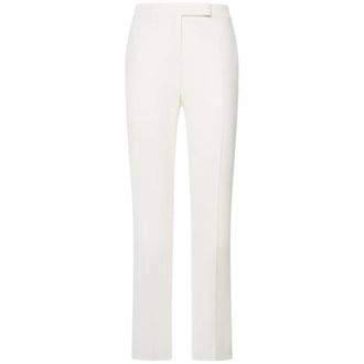 Max Mara Slim-fit Trousers, female, White, 2XS, Slim-fit Trousers