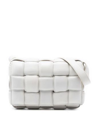 Bottega Veneta 2012-2025 Nappa Intrecciato Padded Cassette crossbody bag - women - Nappa Leather - One Size - White