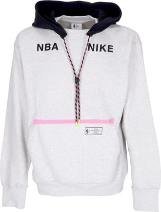 Nike NBA Courtside 23 Fleece Hoodie Team 31 - Heren - Sportshirts - Grijs - XL - Katoen - Fitness