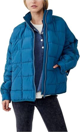 Free People Pippa Packable Jacket In Blue Iris