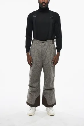 Moncler GRENOBLE Pantaloni Cargo Apr&egrave;s-Ski in Lana Imbottiti Moncler