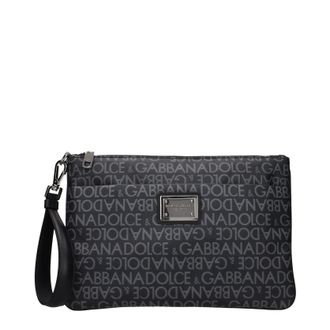 Dolce & Gabbana Dolce&Gabbana Herrens Beutelstoff Schwarz/Hellgrau