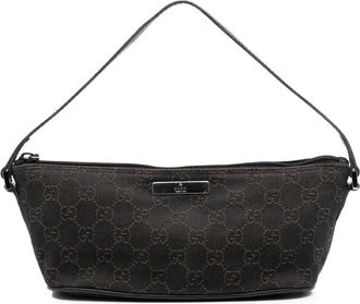 Gucci Borsa a spalla GG Denim Boat 2000-2015 - Marrone