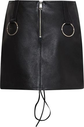 John Richmond Rwp 26032Mg Skirt - Dames - Leren & Su&egrave;de rokken - Zwart - 2XS - Leer - Rokken