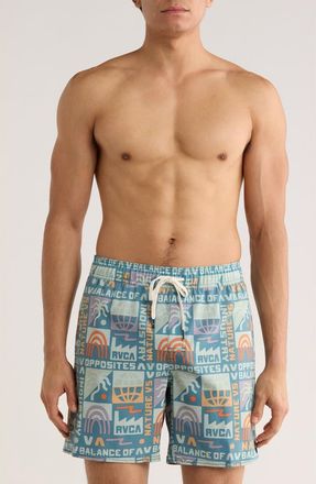 Rvca Atas Swim Trunks in Vintage Navy at Nordstrom Rack, Size Xx-Large