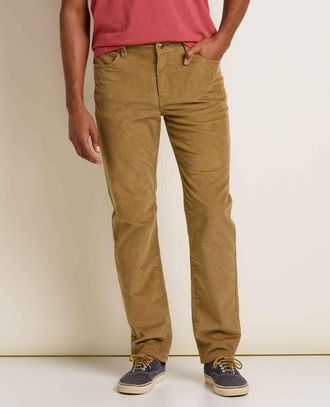 Toad & Co Mens Coaster Cord Slim Pant in Honey Brown at Nordstrom, Size 33 X 32