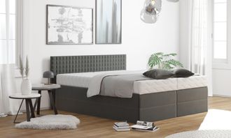 Westfalia Polsterbetten Boxspringbett mit Zierkissen, wahlweise mit Topper