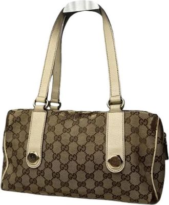 Gucci Pre-owned Handbag - Dames - Vintage Handtas - Beige - ONE Size - Vintage