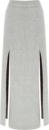 Lisa Yang Rena skirt - women - Cashmere - 2 - Grey