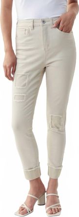Joseph Ribkoff Christine Crystal Patch Jean In Sand