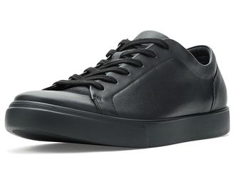 Ecco Soft 10 Classic Lace-Up Sneakers Mens Shoes Black : EU 47 (US Mens 13-13.5) D - Medium, Leather/Suede