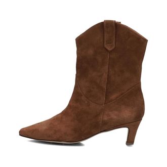 Bibi Lou Schoenen, Dames, Bruin, 37 EU, Wol, Elegante Bruine Enkellaarsjes