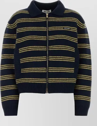 Miu Miu embroidered cashmere wool cardigan