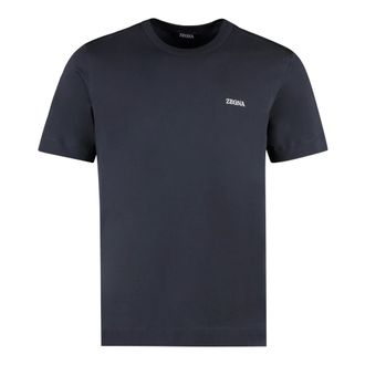 Ermenegildo Zegna Hombre, Camisetas, Azul, Talla: S