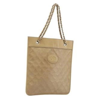Chanel Bolso Tote Vintage Pre-owned - Pre-owned - Mujer - Beige - ONE SIZE
