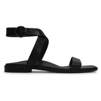 Vionic Anaya Leather Womens Comfort Sandals - Black - Size:UK 5