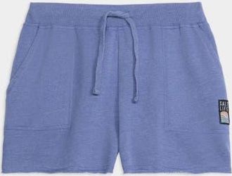 Salt Life Salty Mind Ocean Washed Fleece Short in Indigo at Nordstrom, Size X-Large