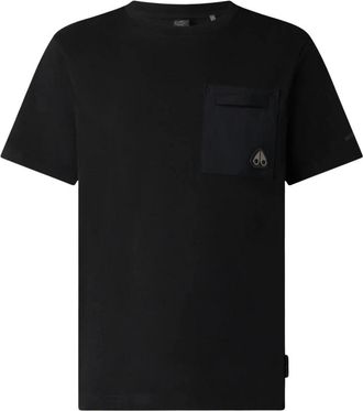 Moose Knuckles Dalon T-shirt - Heren - T-shirts - Zwart - S - Katoen - Tops
