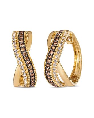 Le Vian Chocolate Gladiator 14K 0.58 ct. tw. Diamond Huggie Earrings