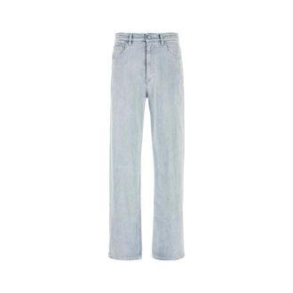Maison Margiela Wide Jeans, male, Blue, Size: W32 Stretch Denim Jeans