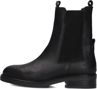 Lina Locchi Zwarte Leren Chelsea Laarzen - Dames - Chelseaboots - Zwart - 37 EU - Schoenen