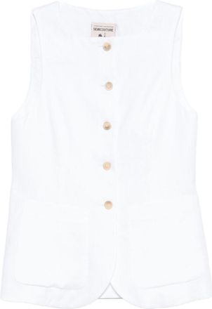 Semicouture Glenna linnen vest