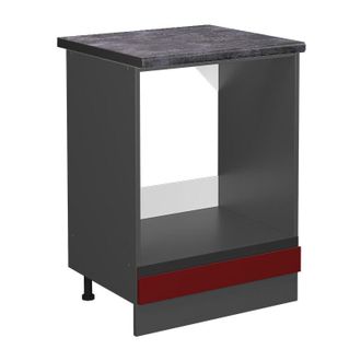 Vicco Mobile per forno da incasso R-Line, Rosso, 60 cm, pl Antracite