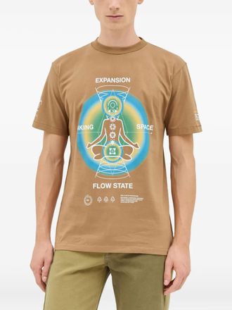 Space Available Making Space graphic-print crew-neck T-shirt - men - Cotton - M - Brown