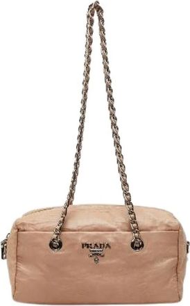 Prada Pre-owned Shoulder Bags, female, Pink, Size: ONE SIZE Pre-owned Vintage Shoulder Bag