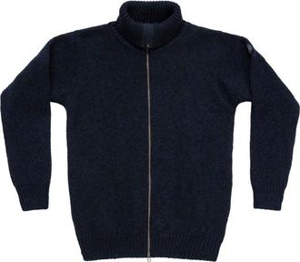 Devold Nansen Wool Cardigan Wollpullover - Unisex | blau/schwarz