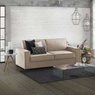 Dmora Talamo Italia - Sofa Cama Adalgisa, Sof&aacute; De 3 Plazas, 100% Made In Italy, Sof&aacute; De Sal&oacute;n Con Apertura Giratoria, En Tela Acolchada, Con Reposabrazos Es