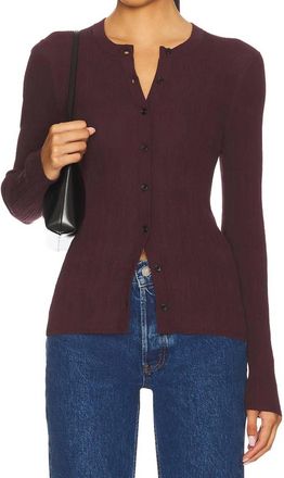 A.L.C. Fisher Cardigan In Plum