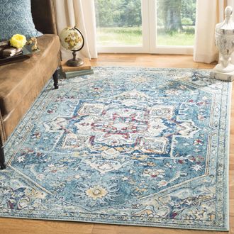 Safavieh Savannah Machine Made Area Rug, Blue / Navy Traditional Style Easy Care
