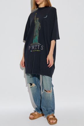 Balenciaga Jeans With A vintage Effect, Womens, Blue