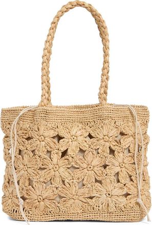 Urban Expression Raffia Tote in Cream at Nordstrom Rack