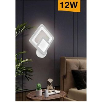 Trade Shop Trade Shop Traesio - Trade Shop - Applique Modern Led Rombo 12w Lampada A Parete Three Coloration Of Light E82-b3c