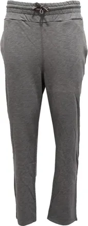 Woolrich Broeken, Dames, Grijs, L, Katoen, Lichtgrijze Katoenen Trainingsbroeken Model Wwpan 1204