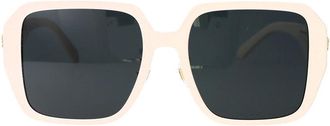 Versace VE4472D548487 Square-Frame Dark Lens Sunglasses - White