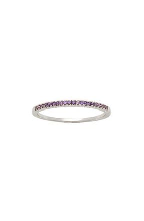 Made by Mary Birthstone Stacking Ring in Silver February at Nordstrom, Size 10